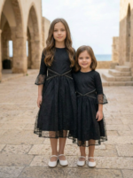 ⁦שמלת חגורה מחורזת ילדות⁩ – תמונה ⁦2⁩