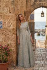 ⁦שמלת רקמה עלים⁩ – תמונה ⁦5⁩